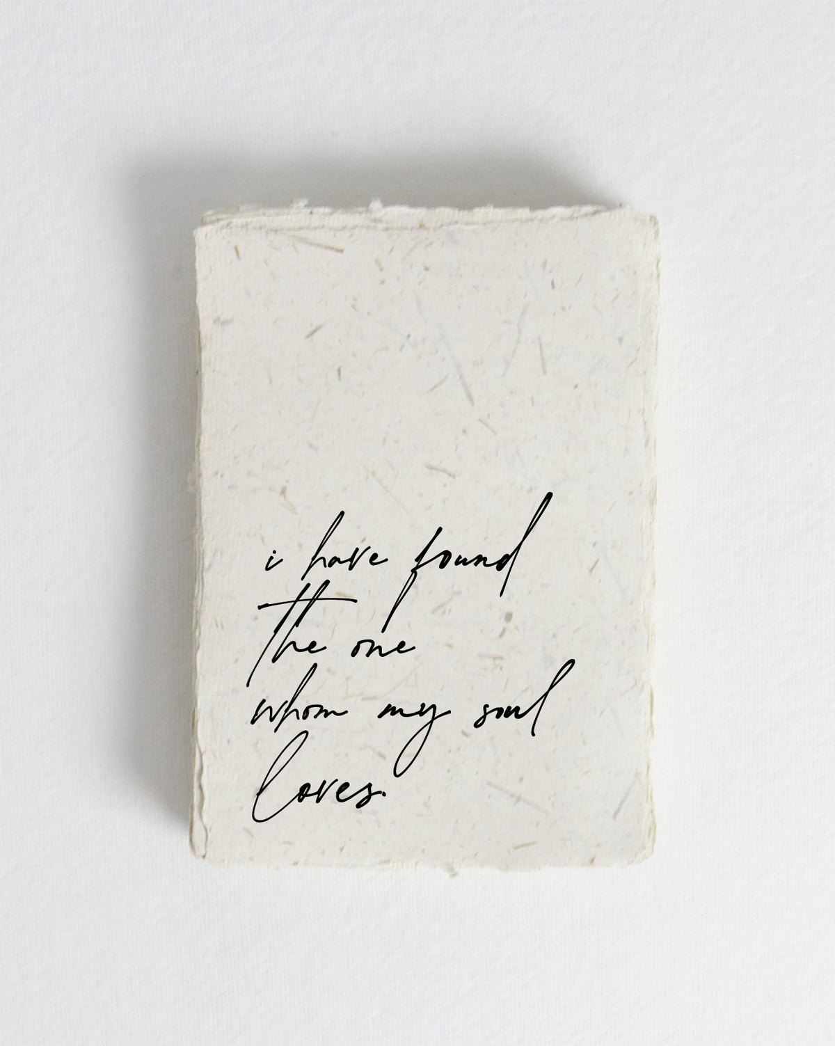 I Have Found The One Whom My Soul Loves Cotton Print