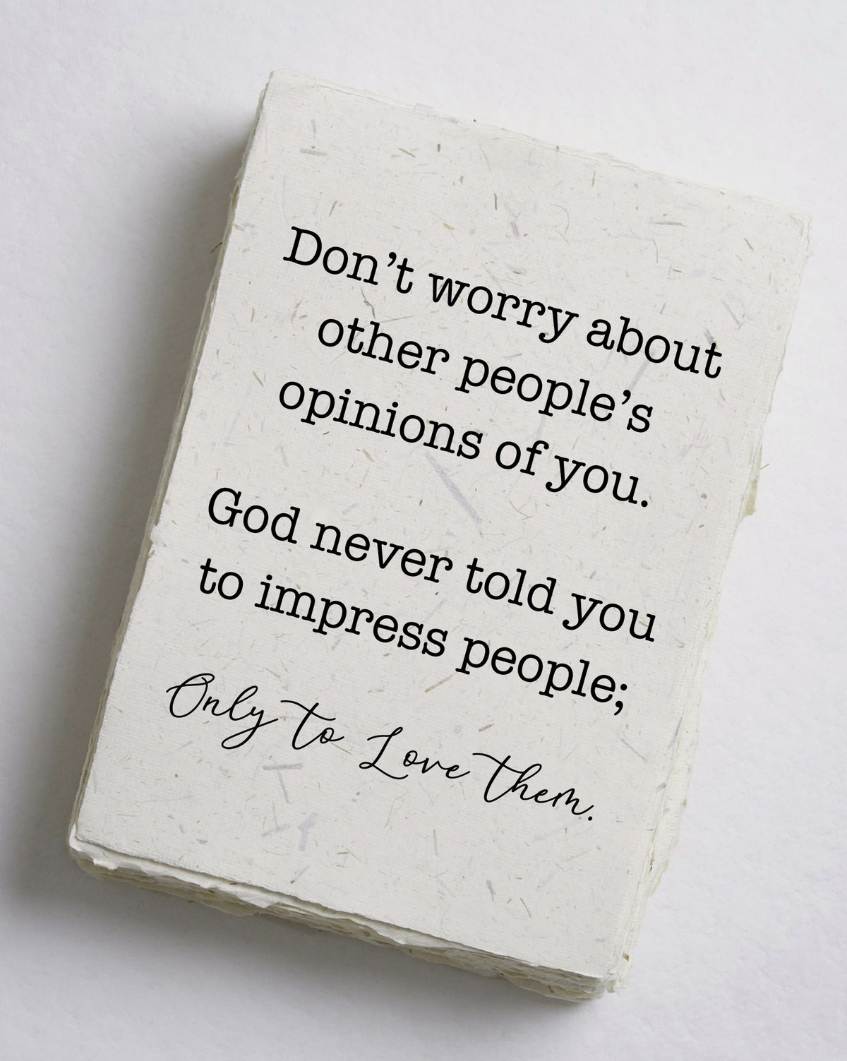 Don't Worry About Other People's Opinions Cotton Print