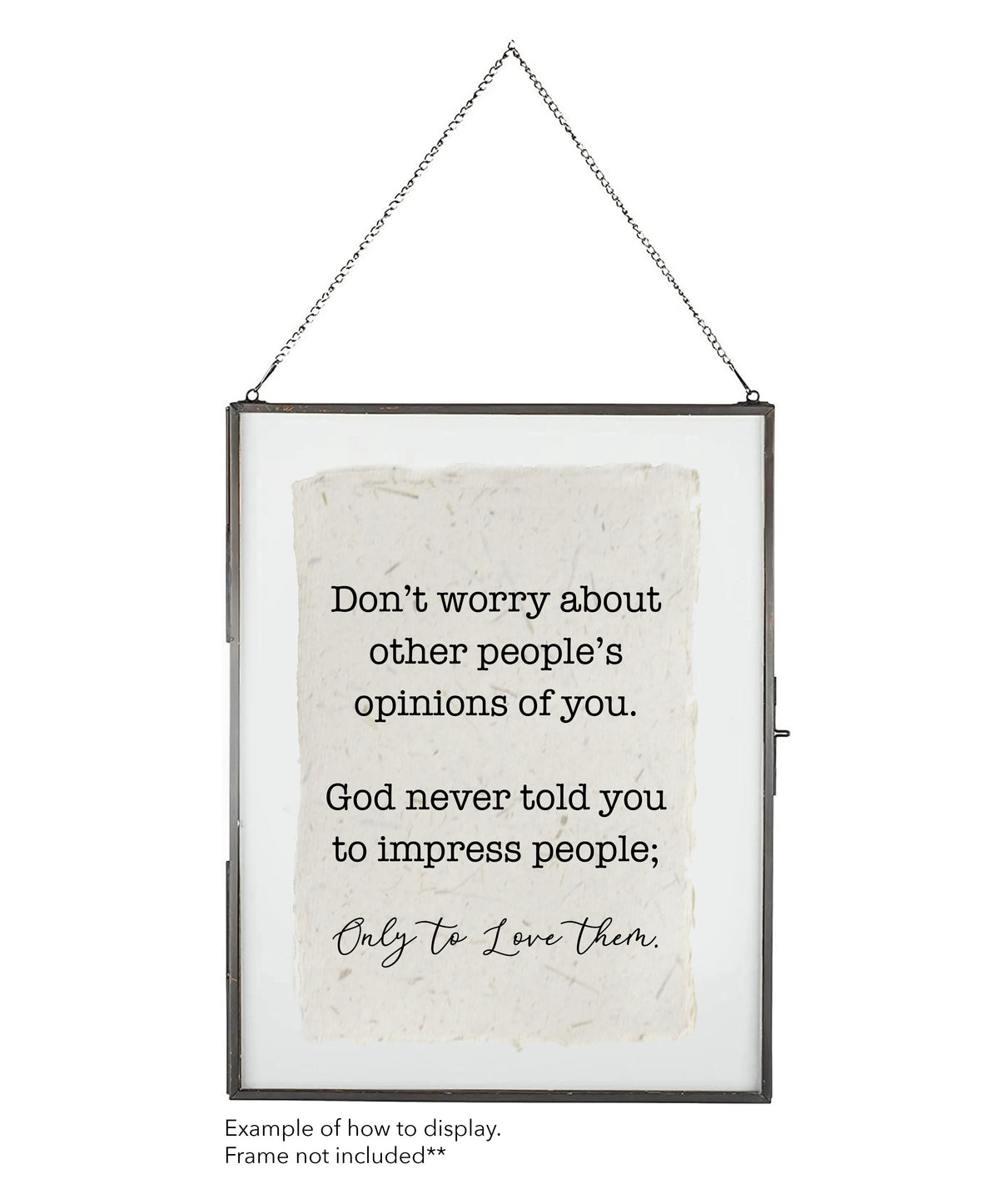 Don't Worry About Other People's Opinions Cotton Print