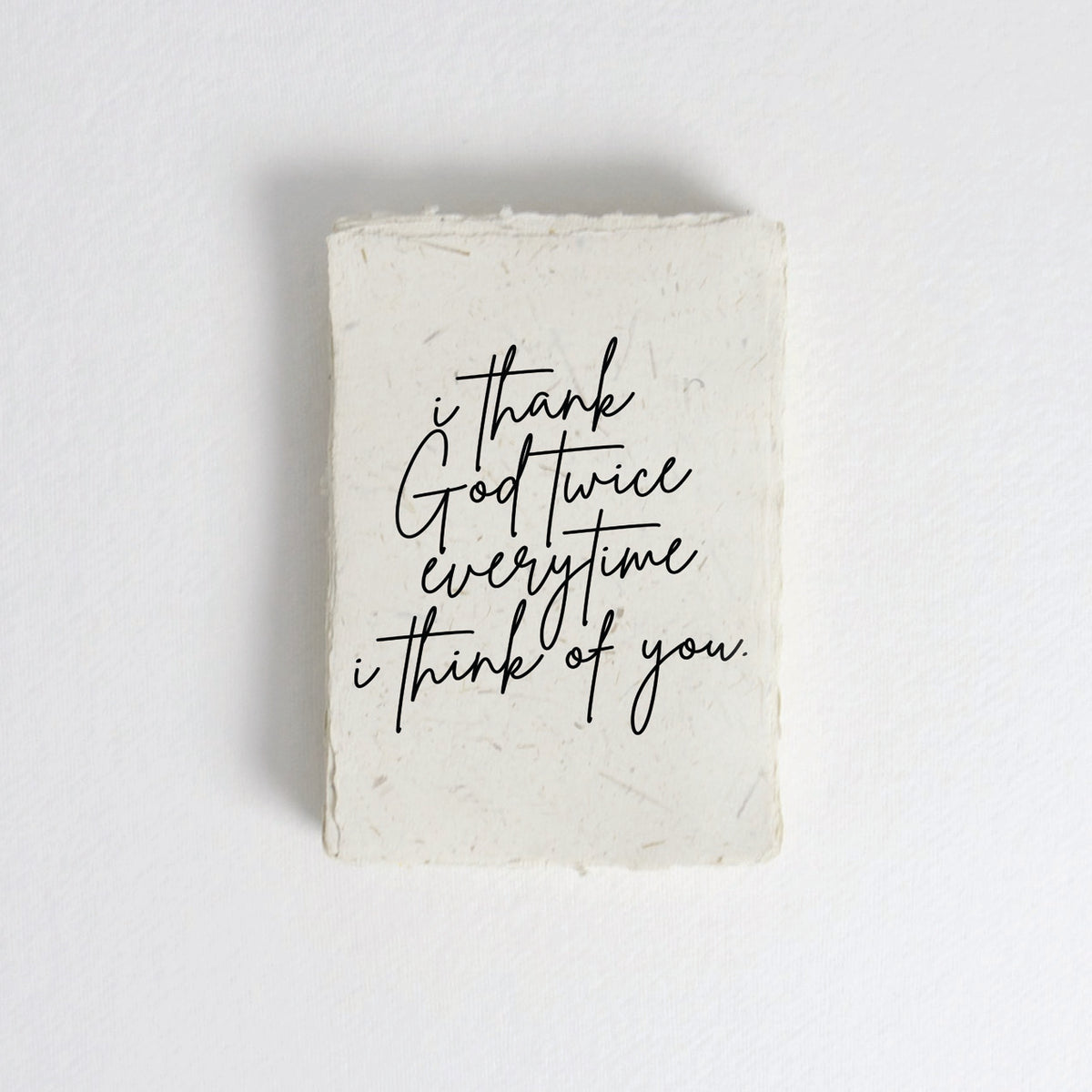 I Thank God Twice Cotton Print