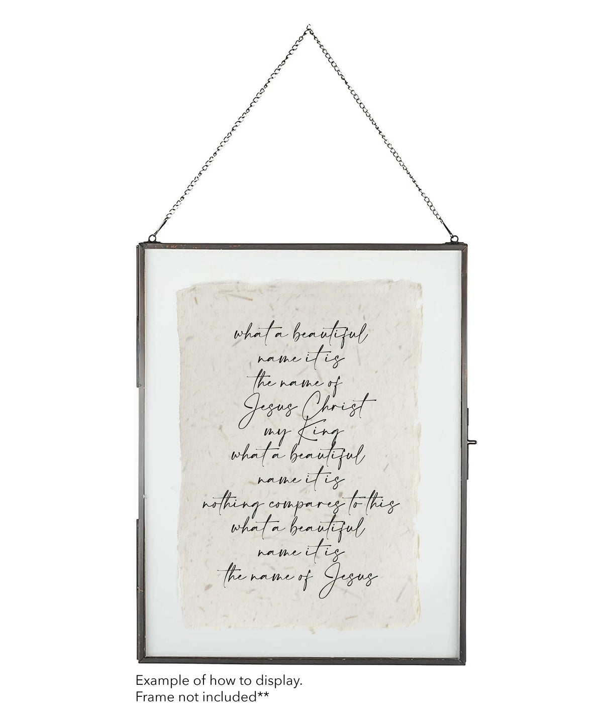 The Name of Jesus Cotton Print