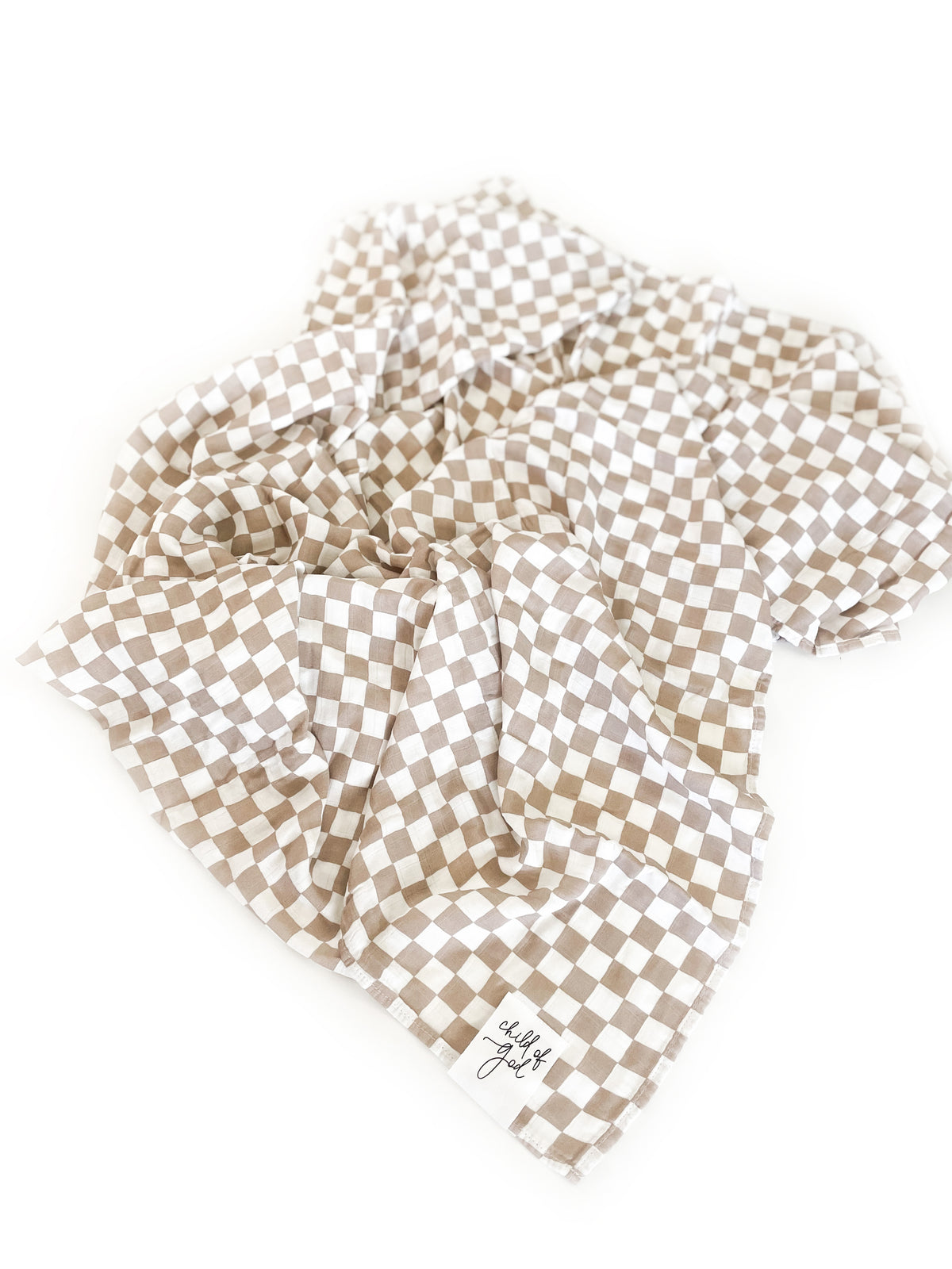 Child of God Checker Swaddle Blanket