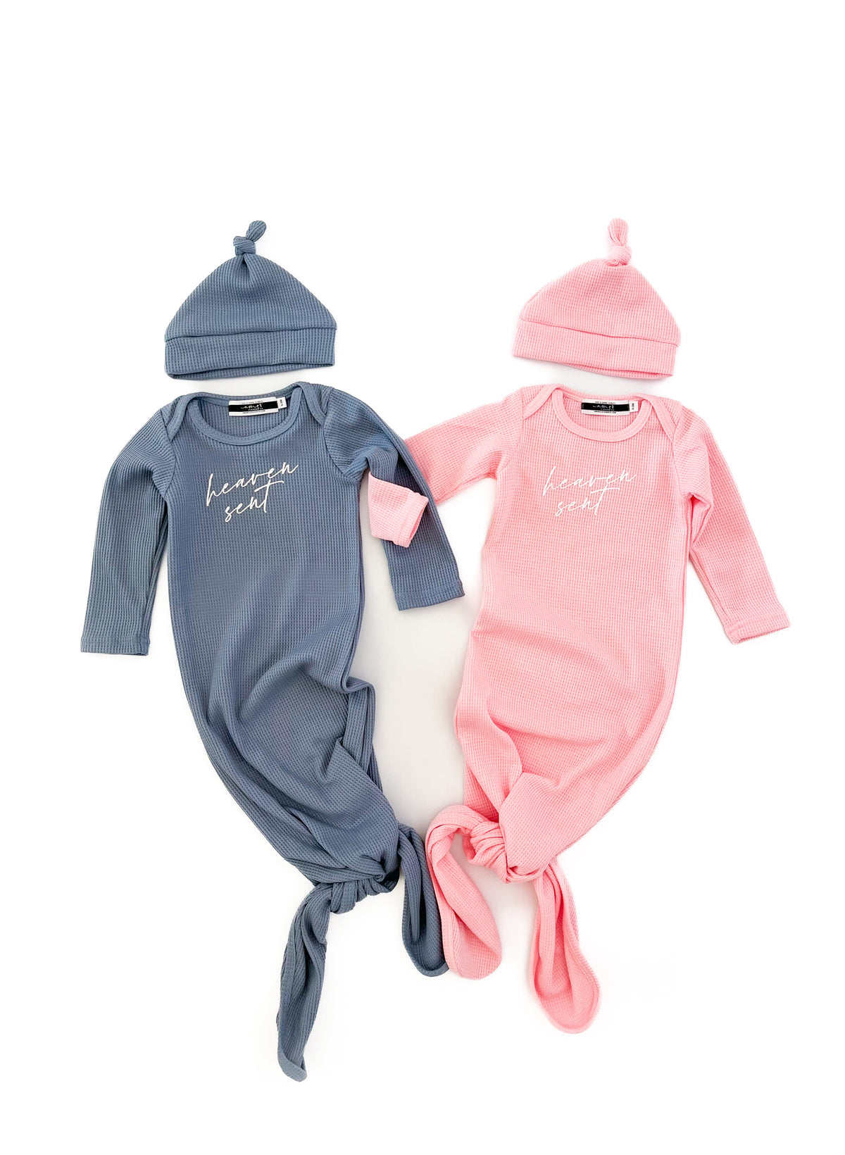 Heaven Sent Knotted Baby Sleeper & Matching Beanie