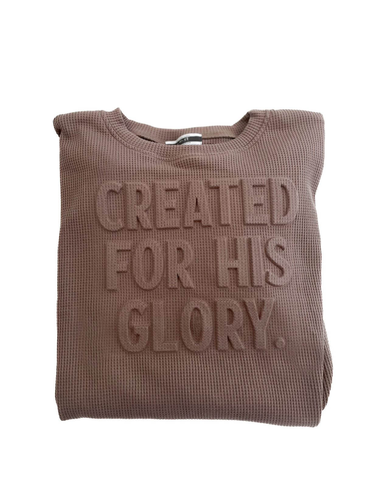 Created for His Glory Cinched Waffle Womens Sweater