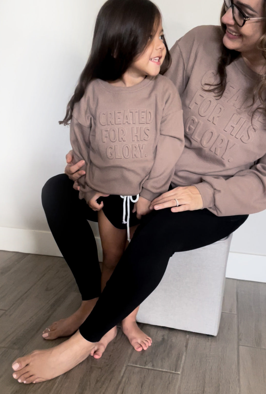 Created for His Glory Cinched Waffle Womens Sweater